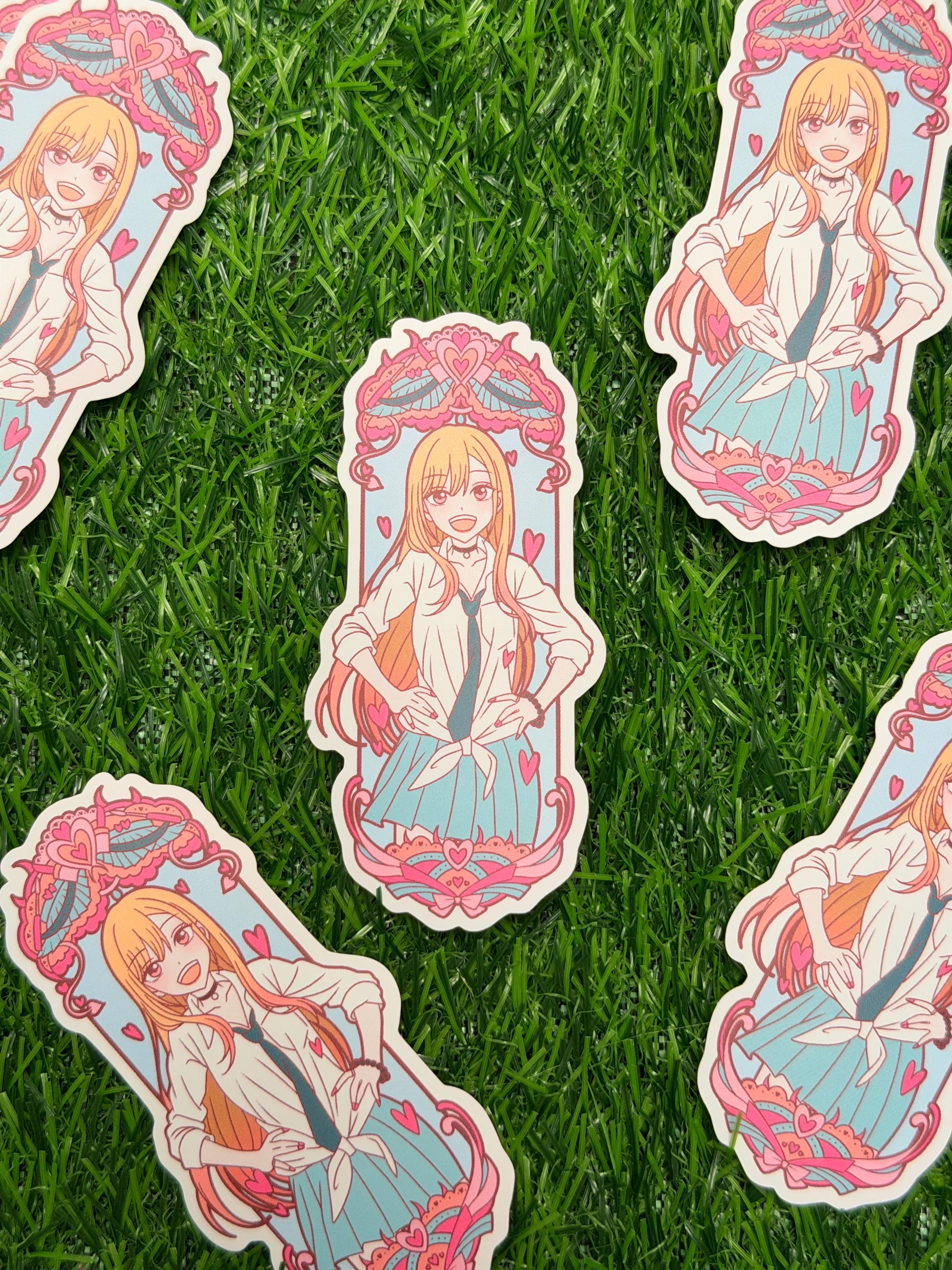 My Dress-Up Darling Stickers | Vinyl Waterproof Stickers for Bullet Journal, Planner, Laptop, Water Bottle, Phone Case, Deco | Marin Kitagaw