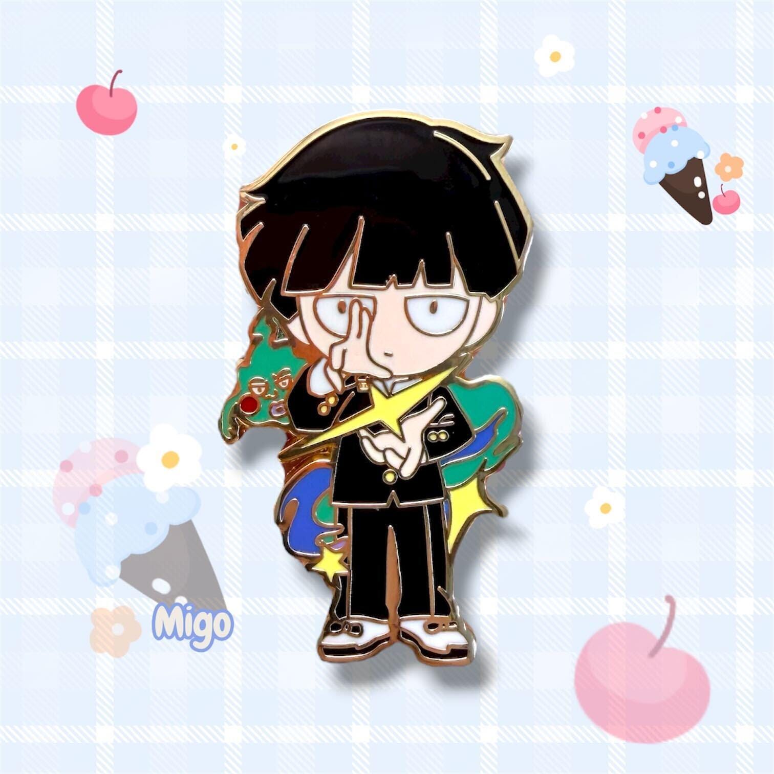 Mob Enamel Pin: Mob Psycho 100 (50mm/2"), Shigeo Kageyama