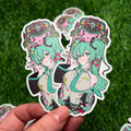 Miku Stickers | Vinyl Waterproof Stickers for Bullet Journal, Planner, Laptop, Water Bottle, Phone Case, Deco | Hatsune Miku
