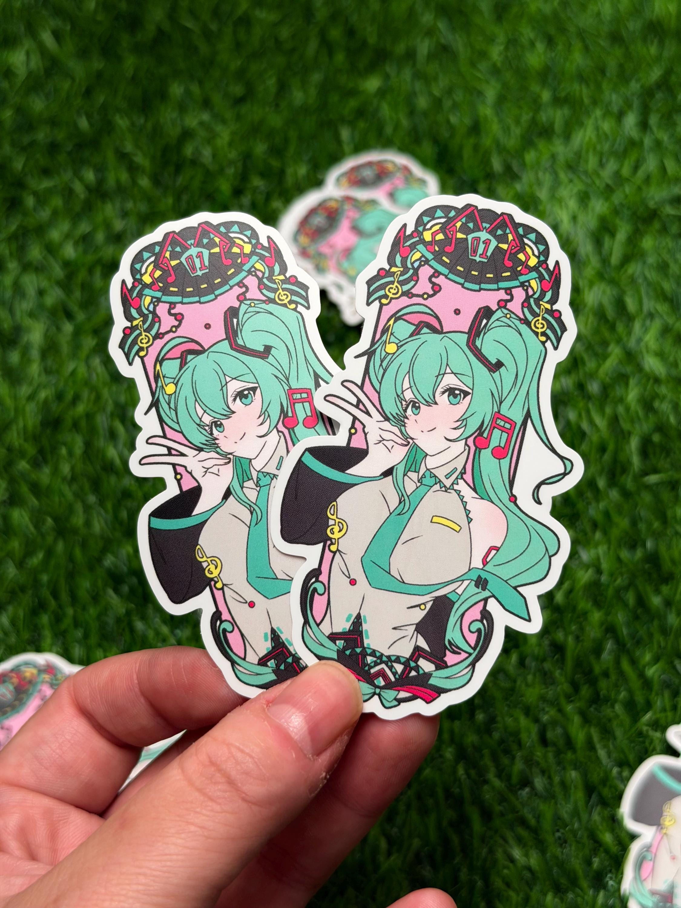 Miku Stickers | Vinyl Waterproof Stickers for Bullet Journal, Planner, Laptop, Water Bottle, Phone Case, Deco | Hatsune Miku