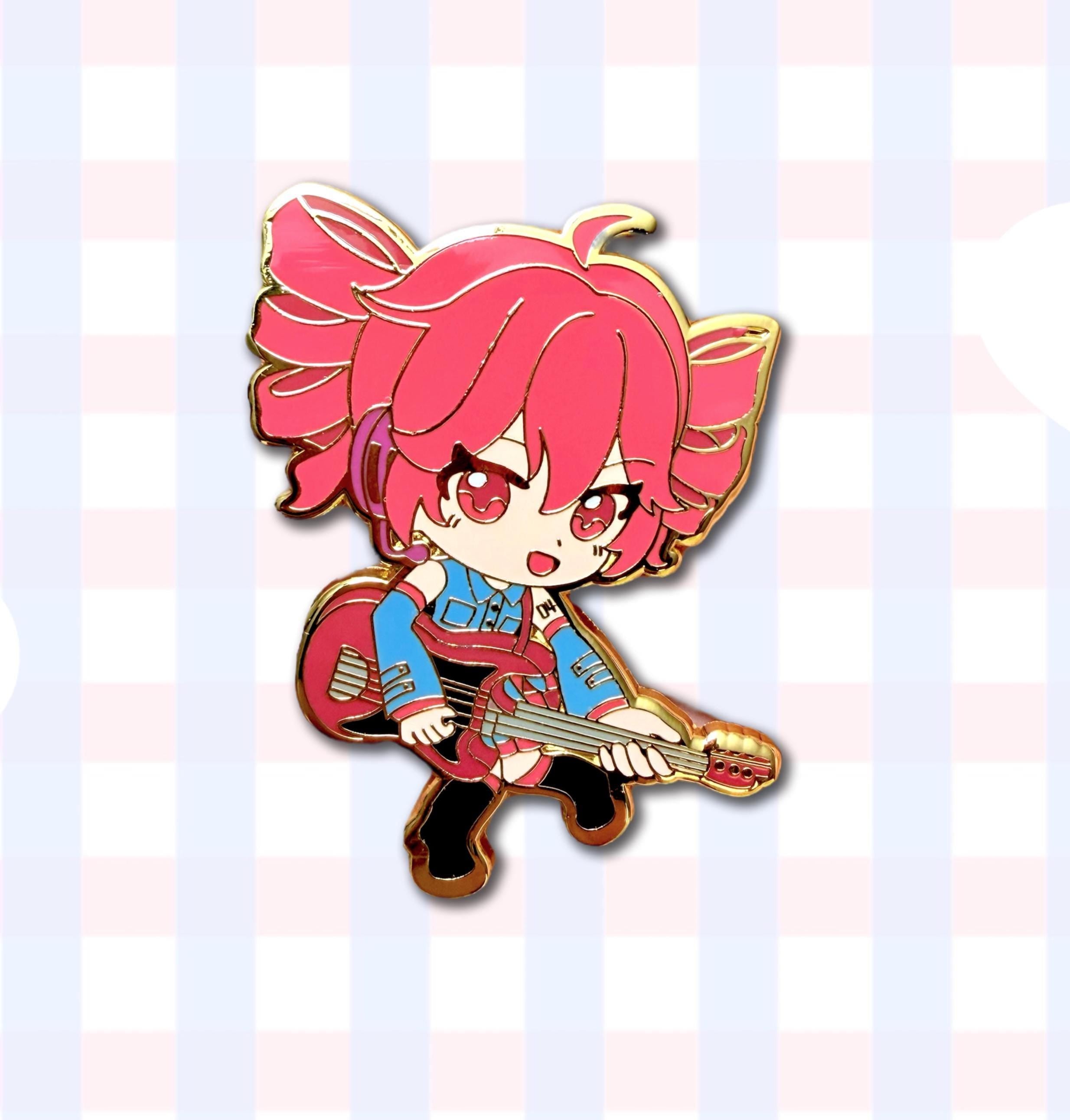 Chibi Teto Hard Enamel Pin | Virtual Vocalist Kasane Teto