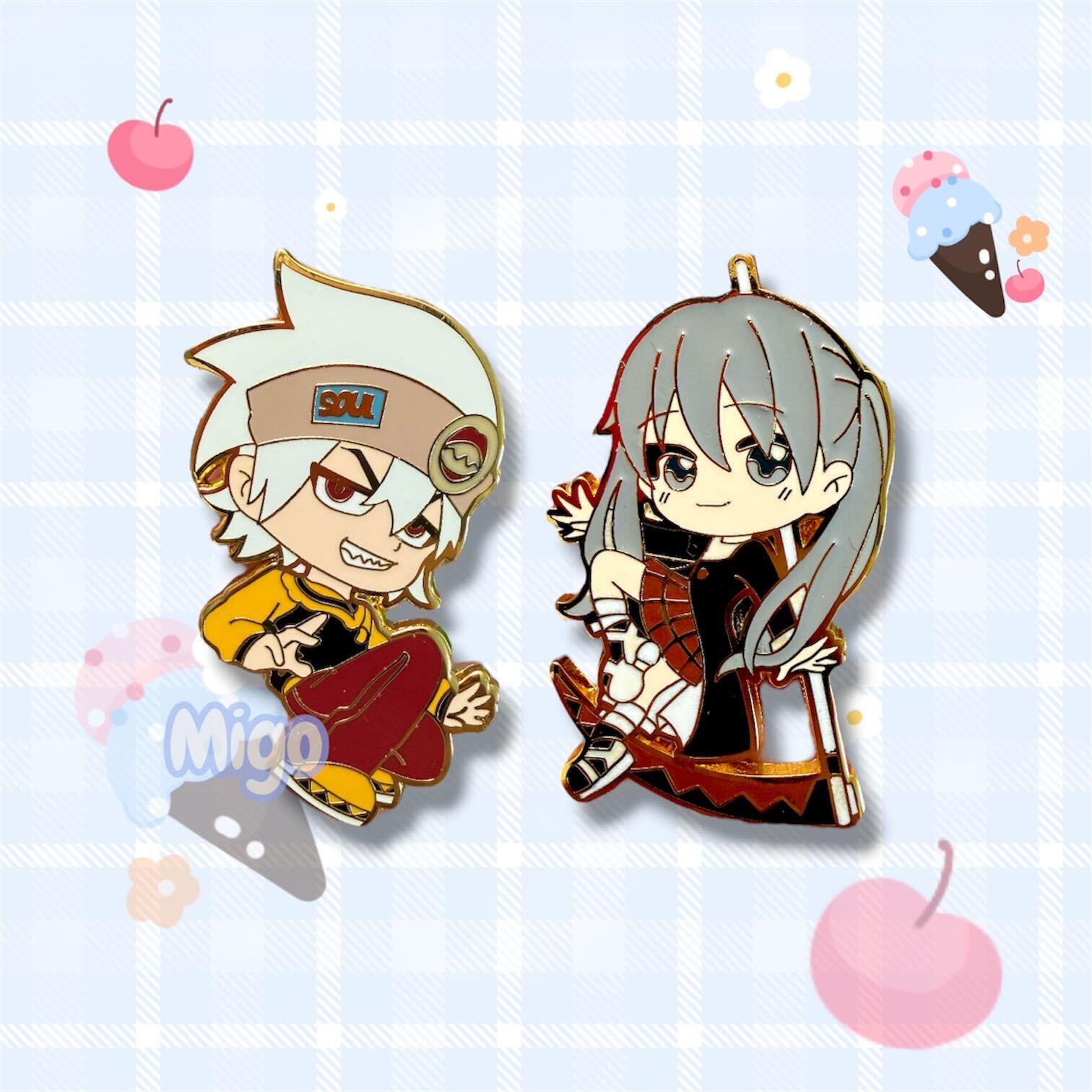 Soul Eater Hard Enamel Pins – Maka & Soul