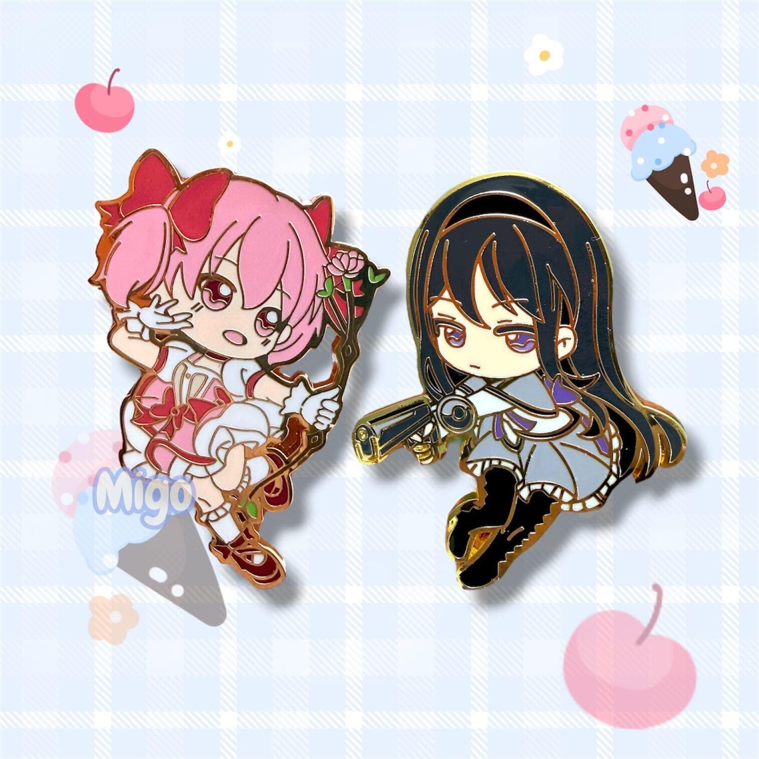 Madoka Enamel Pin | Puella Magi Madoka Magica | Homura pin