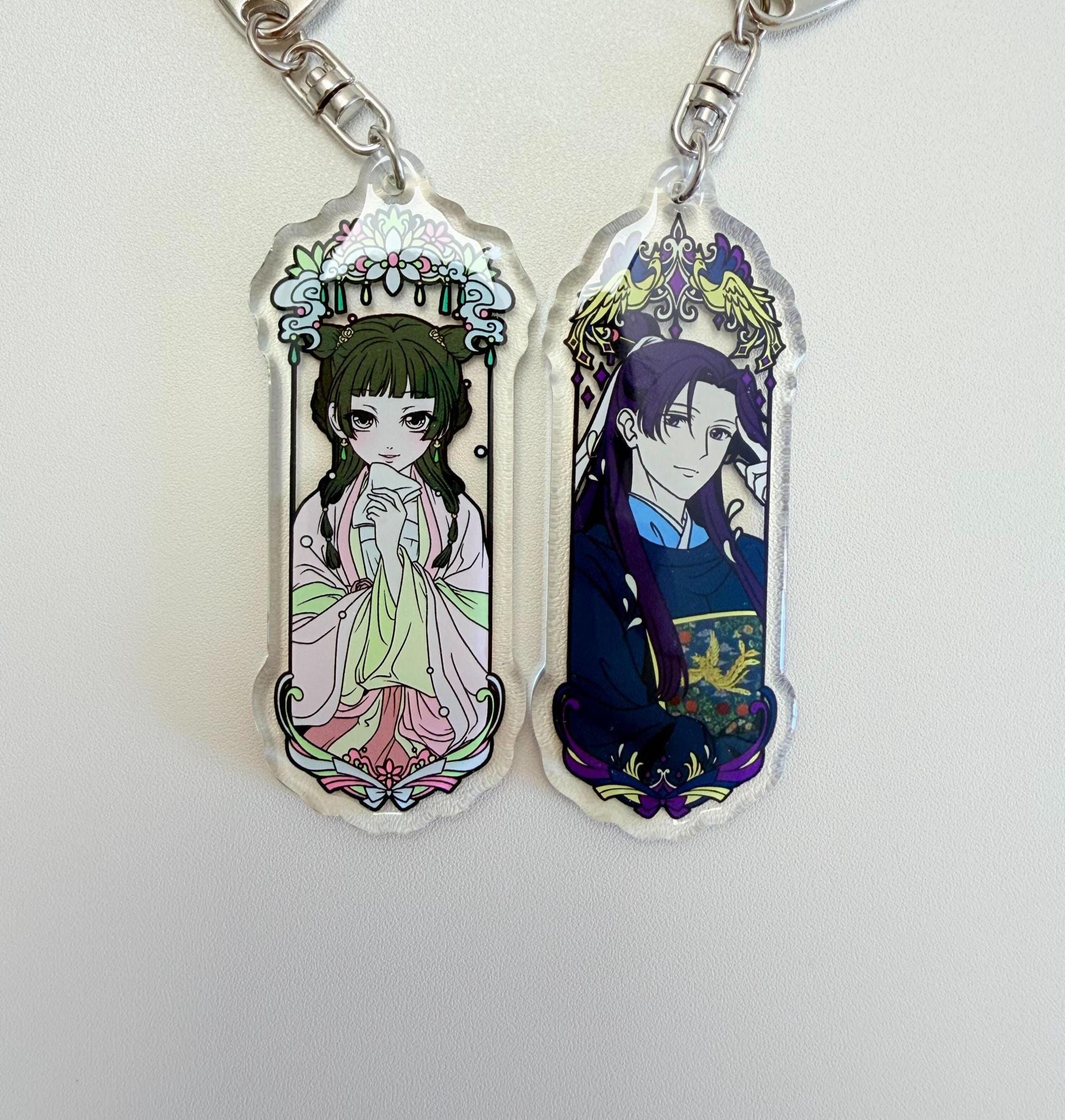The Apothecary Diaries Acrylic charms , Maomao and Jinshi