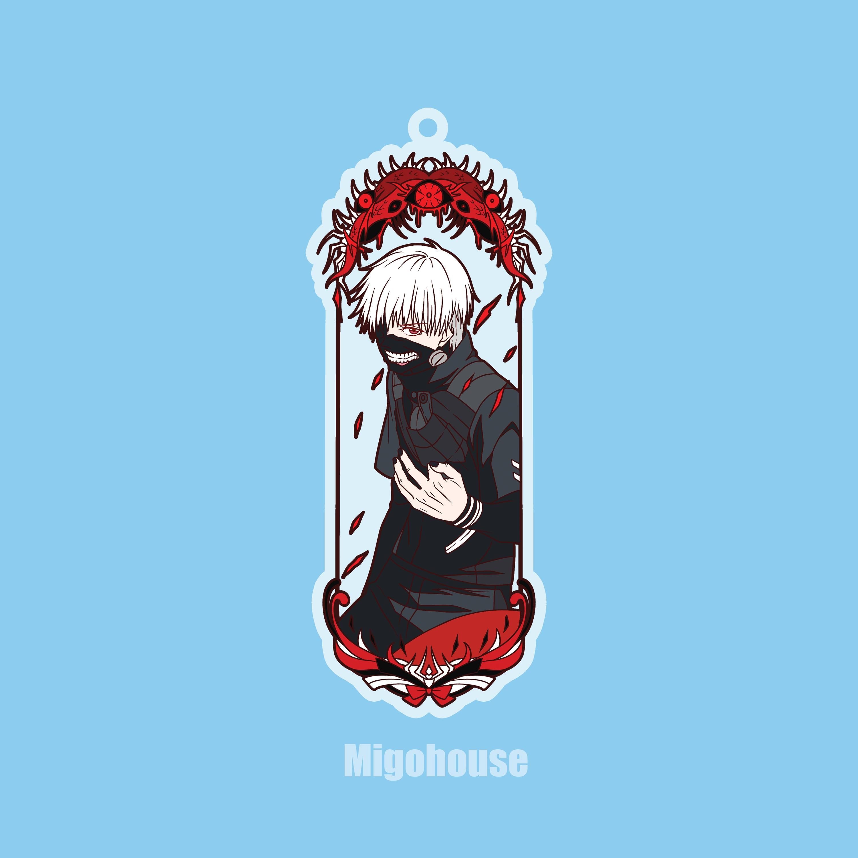 Ken Kaneki Acrylic charms ,  tokyo ghoul