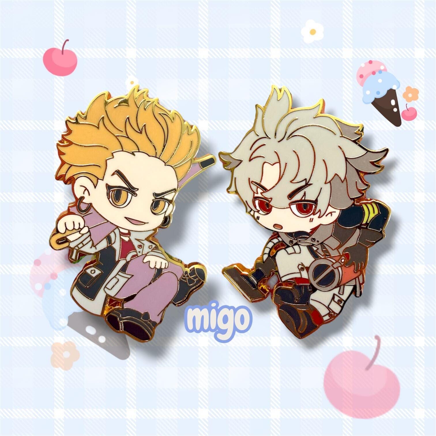 Rudo and Enjin Enamel Pin | Gachiakuta Manga Pin