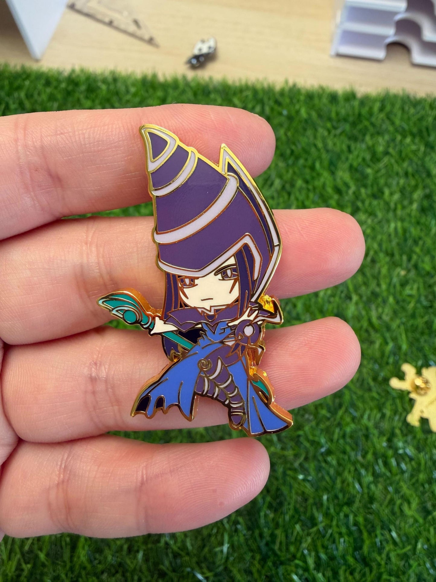 Dark magician girl Hard Enamel Pin | Yugioh, blue eyes white dragon, exodia pins