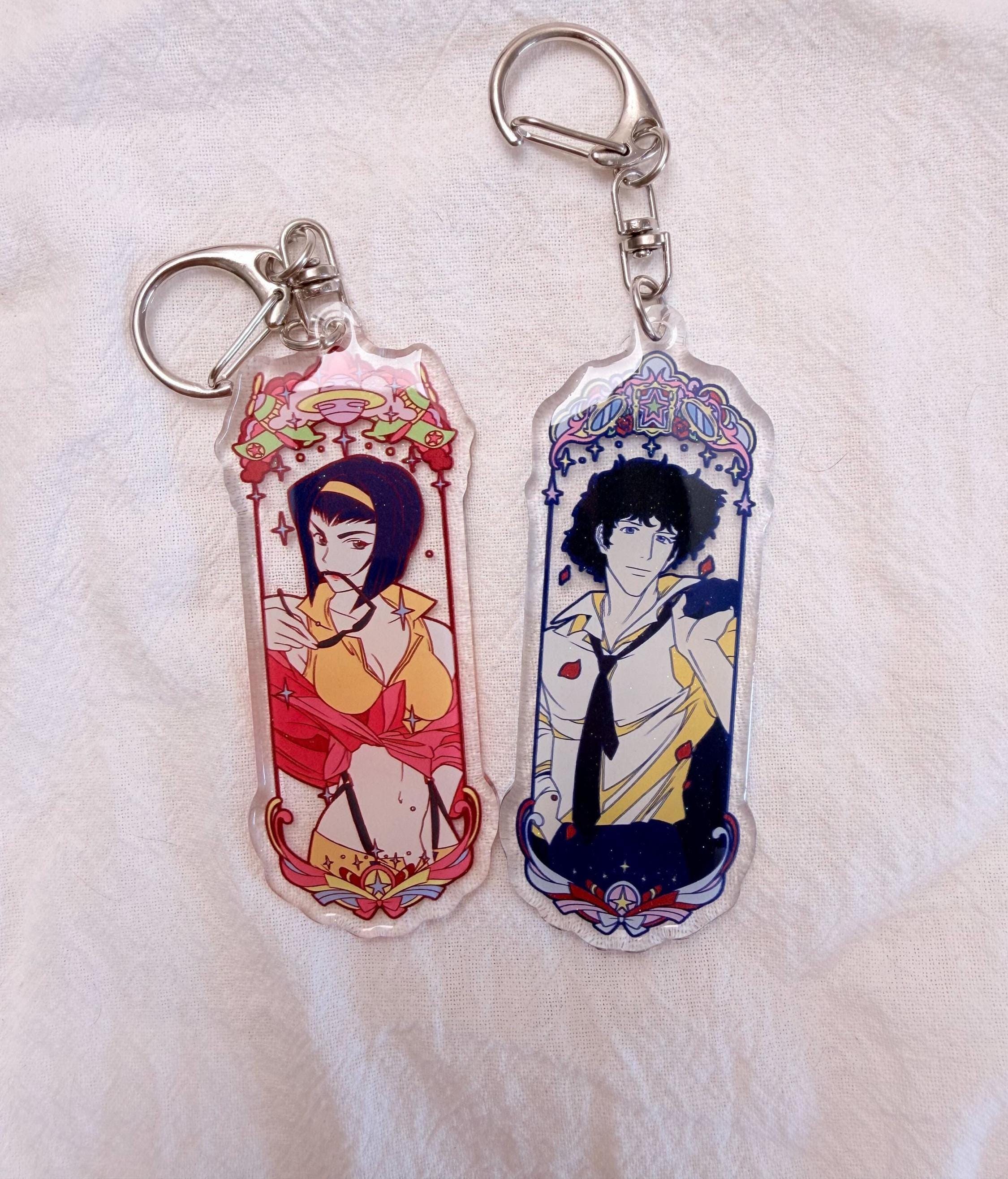 cowboy debop Acrylic charms ,Faye and Spike