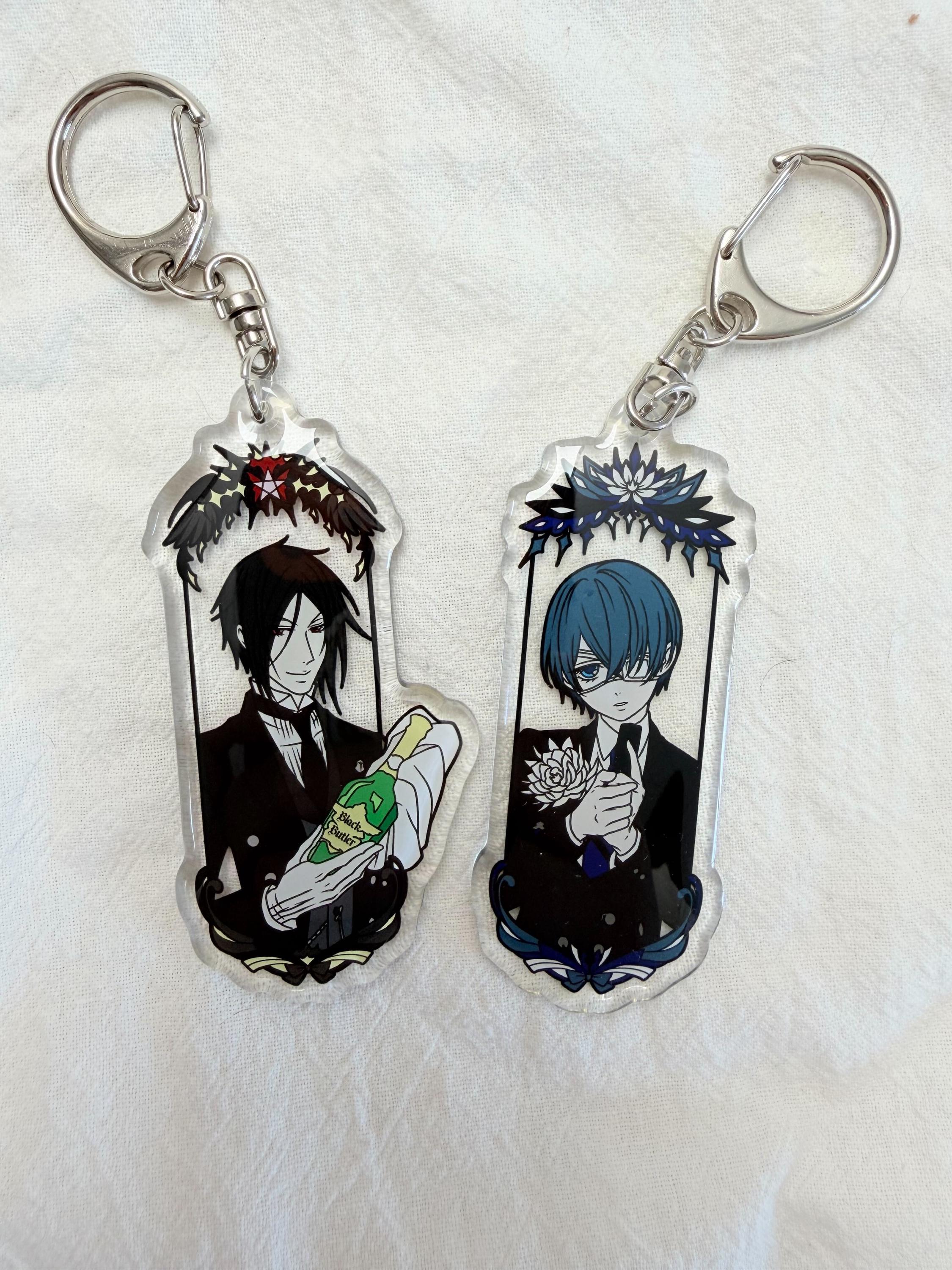 Black Butler Acrylic charms , Ciel and Vincent