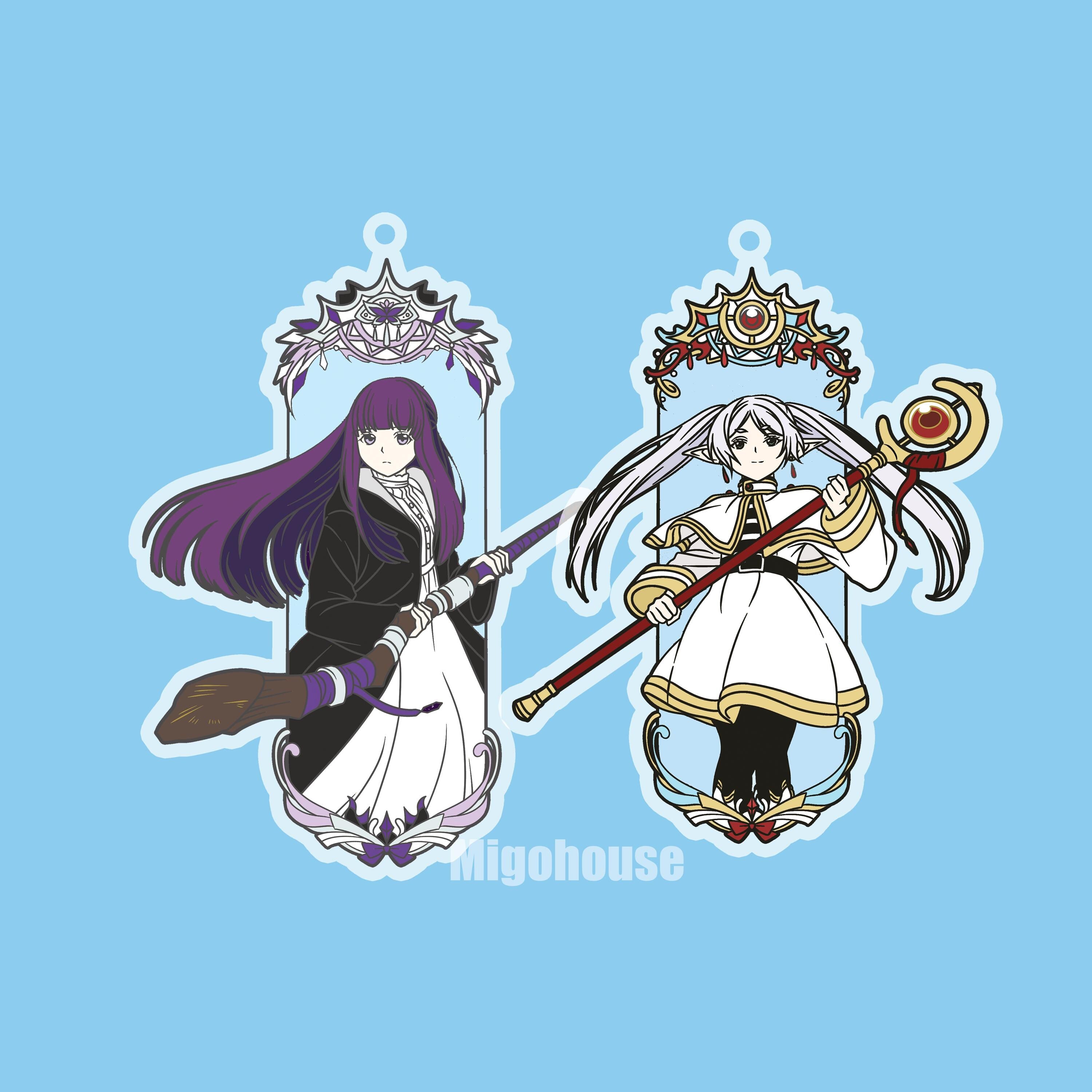 Mage from Beyond Journey's End Acrylic charms ,Frieren and Fern
