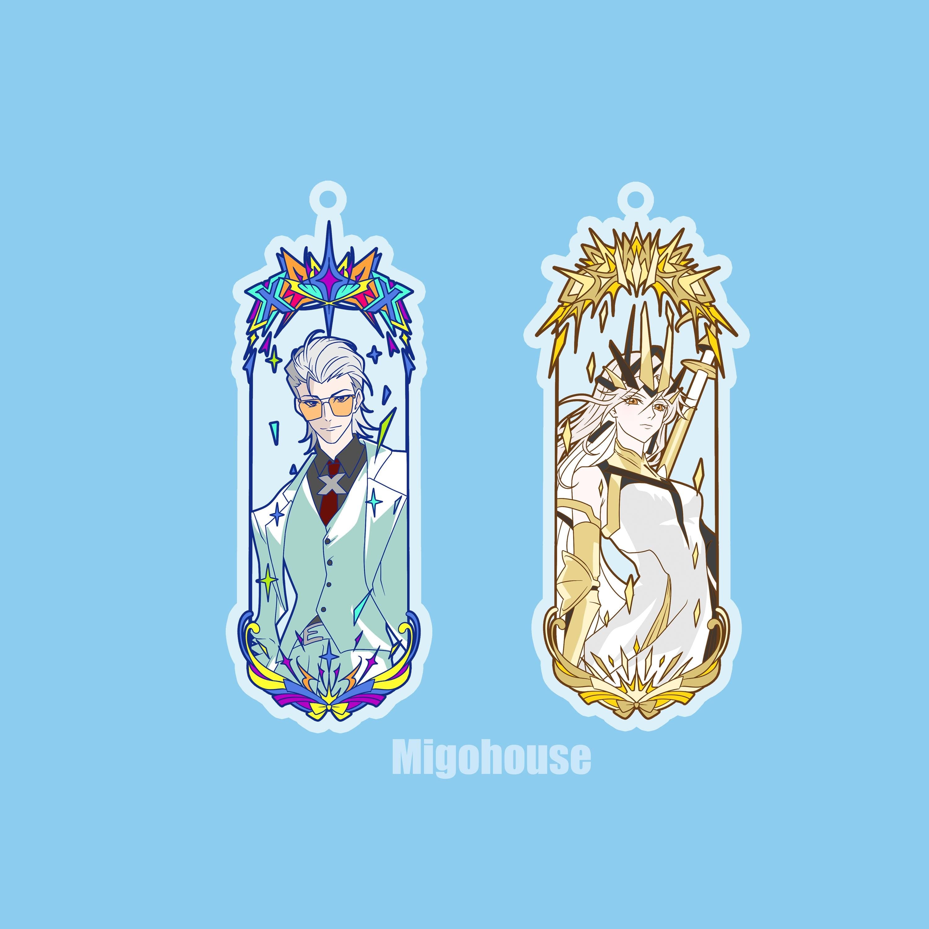 To be hero X Acrylic charms , X and queen