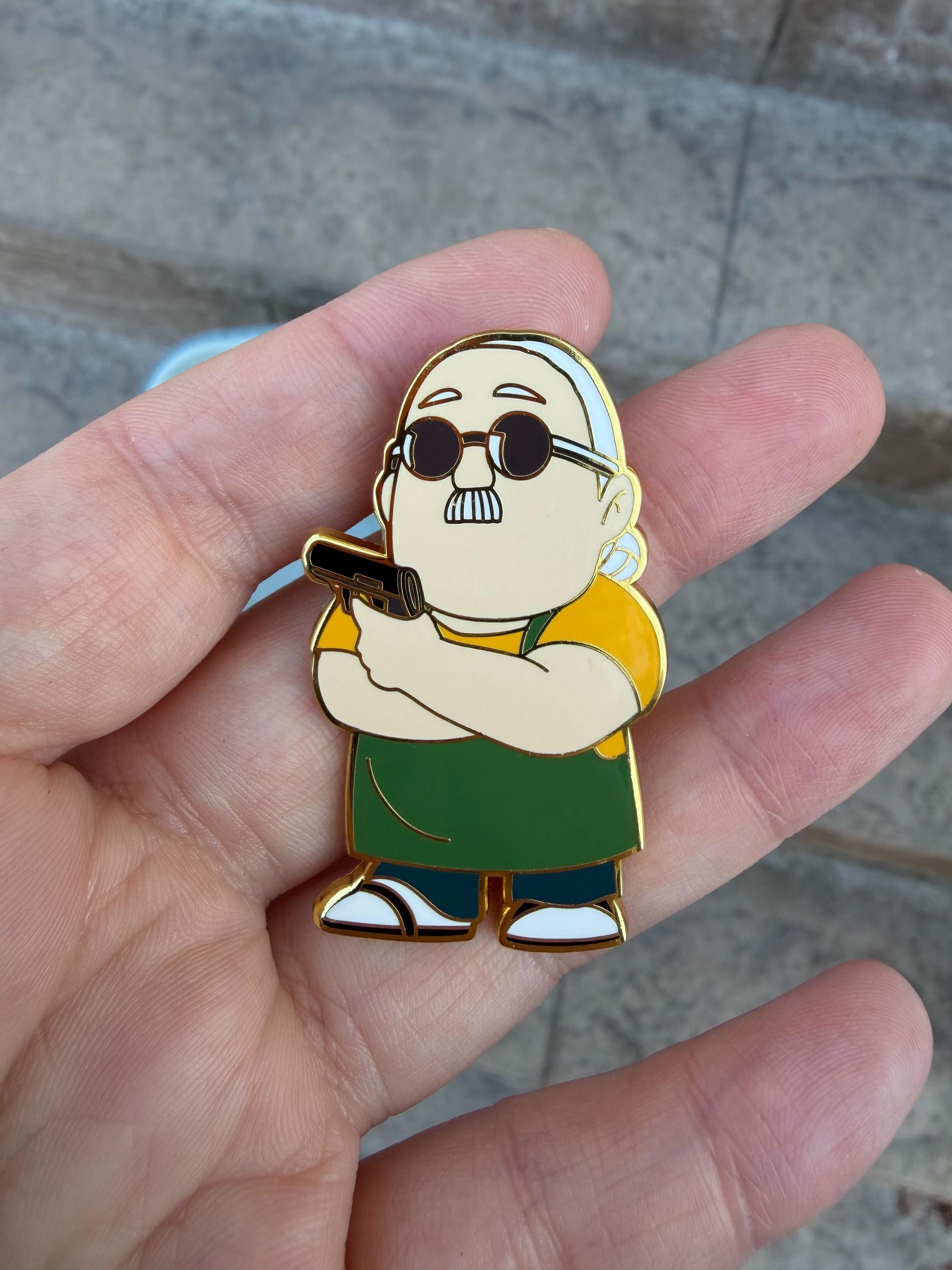 Sakam0to Days enamel pins, Sakamoto and Shin
