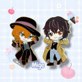Bungo Stray Dogs enamel pins, Osamu and Chuuya