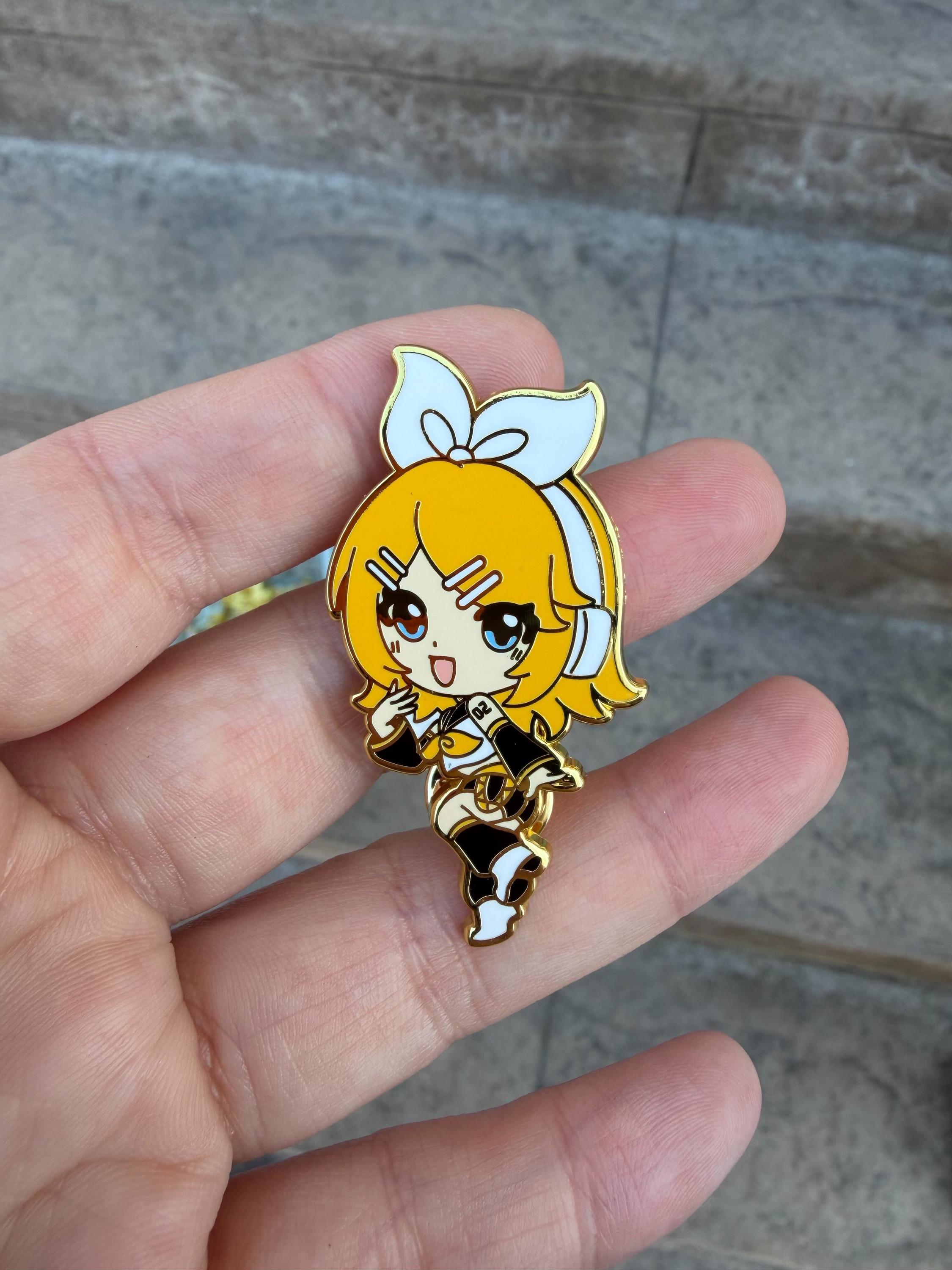 Virtual Vocalist enamel pins, Rin and Len